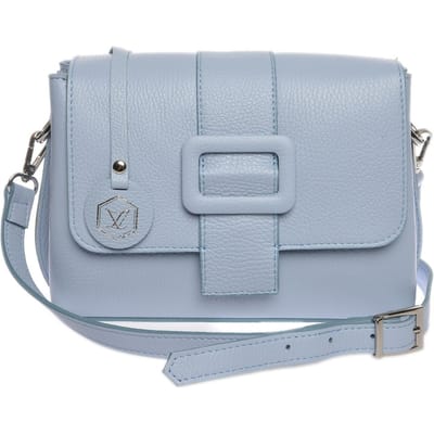 Luisa Vannini Turquoise Rundleer Tas