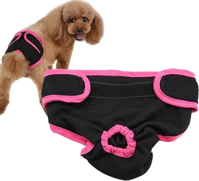 Wasbare hondenluier voor urine-incontinentie - Verstelbare beschermende broekjes voor ongetrainde puppy's en vrouwelijke honden (XS#2)