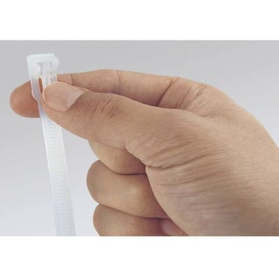HellermannTyton 131-21419 REL140-PA66-NA Kabelbinder 150 mm 7.60 mm Natuur Hersluitbaar, Met hefsluiting 100 stuk(s)