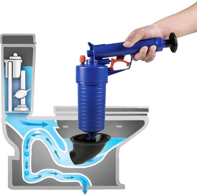 Afvoer ontstopper - Gootsteenontstopper - WC ontstopper - Ontstopper afvoer - Met 4 opzetstukken