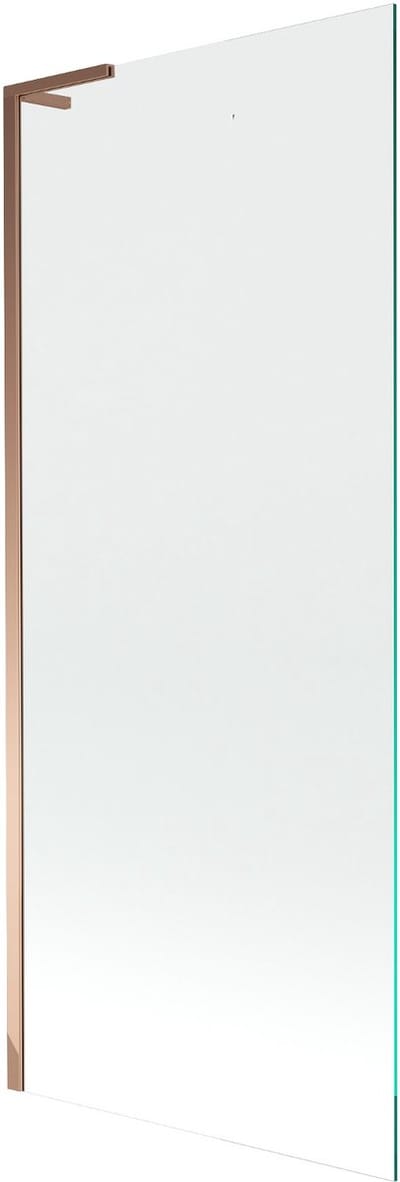 Mexen Next L badwand scherm 1-delig 80 x 150 , transparant, roze goud - 895-080-000-03-00-60