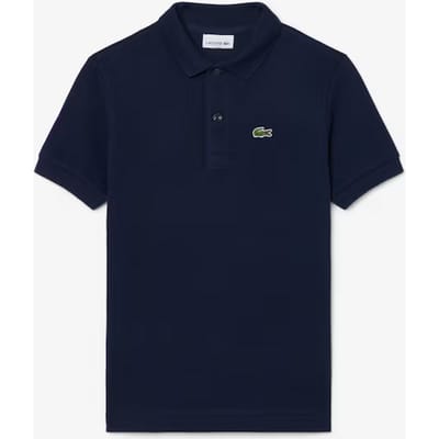 Polo Lacoste Kids Lcb Non Organic Petit Pique Marine-Maat 128