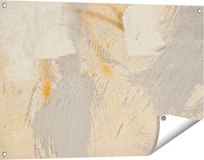 Gards Tuinposter Abstracte Kunst van een Cementen Muur - 90x60 cm - Tuindoek - Tuindecoratie - Wanddecoratie buiten - Tuinschilderij