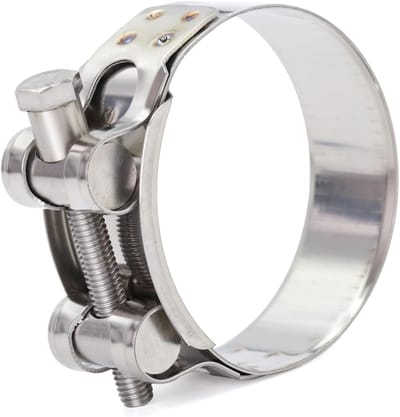 Slangklemmen T-bout - Verstelbare clips - Slangen vastzetten - Roestvrij staal - 56-59 mm - Zilver