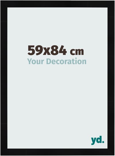 Your Decoration - Fotolijst 59x84 cm - MDF - Zwart Hoogglans - Pisa