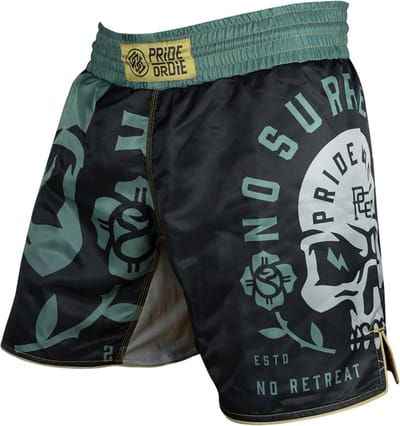 PRIDE or DieE Combat Sports Fightshorts NO SURRENDER Zwart - XXXL - Jeans Maat 40