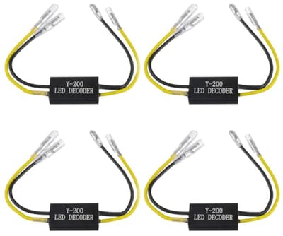 Decoder LED-Display voor Motorfietsen - 12V Belastingsweerstand en Adapter voor Knipperlichten