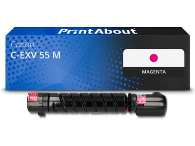 PrintAbout huismerk Toner C-EXV 55 M Magenta Geschikt voor Canon