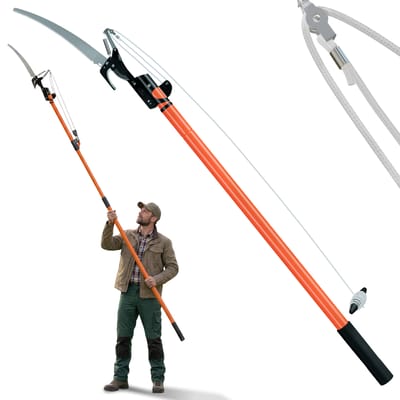 Gardebruk Takkenzaag Telescopisch - 2in1 Zaag & Snoeischaar - Oranje