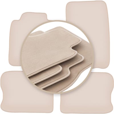 PREMIUM beige matten voor: Volvo 240 / 260 stationwagen, sedan 1974-1993