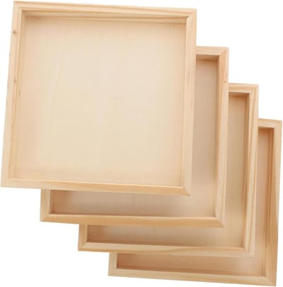 Puzzel Organizer - Sorterende Bakken - Bouwblokken Sorteren - Gladde Bakken - 4 Stuks - Beige