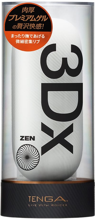 Tenga - TENGA 3Dx ZEN Masturbator - Unieke textuur - Herbruikbaar