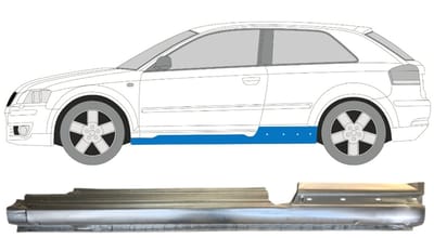Volledige dorpel voor Audi A3 8P 2003-2012 / Links