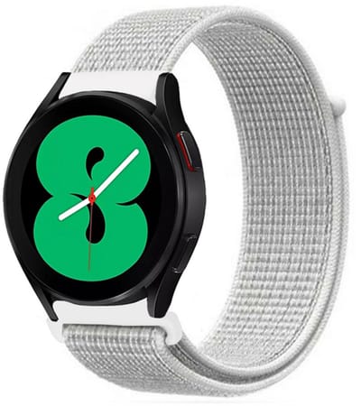 By Qubix - Sport Loop nylon bandje - Wit - Geschikt voor Xiaomi Redmi Watch 5 Active / Redmi Watch 5 Lite