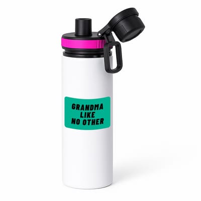 Hacebo® - grandma like no other waterfles met draaidop roze - Oma - geweldige oma - niemand anders - verjaardag - cadeau - kado - bedankje - geschenk - water fles - 850ML