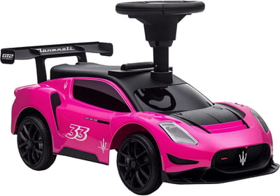 Loopauto Kinderen met Opbergruimte, Hoorn en Muziek - Loopfiets voor Jongens en Meisjes 1,5 - 5 Jaar Roze