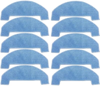 Microvezel Dweildoeken - Vervangdoeken Robotstofzuiger - Vloeren Schoonmaken - Specifiek voor Mova E10 - 4 of 10 stuks - Blauw