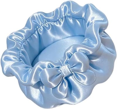Sieradenbakje Bloemvorm - Opberger Organizer - Sieraden Ordenen - Handgemaakt Duurzaam - 11 cm Breed - Blauw