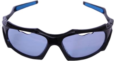 Sport Oogbescherming - Sportbril - Sporten Binnen - Volledig Ingelijst Frame - 16.26 x 6.35 cm - Blauw Zwart