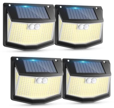 Solar Buitenlamp met Bewegingsmelder - 248 LEDs, 3 Modi, IP65 Waterdicht, 270 Graden Verlichting voor Tuin en Garage