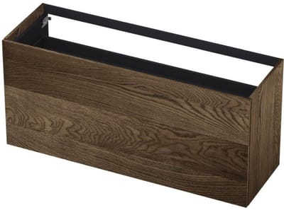 INK - Onderkast 2 Laden Push To Bestaande Uit: - 1400x450x650 Mm - Massief Eiken Charcoal