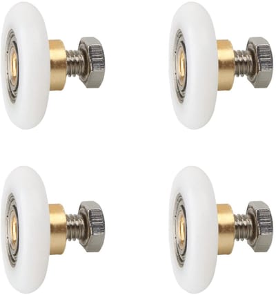 4 Stuks Douche Deur Rollen, Douchecabine Wielen, Katrol Loper, Geschikt Voor Badkamer Schuifdeuren(20mm)