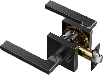 Deurbeslag zwart - Deurklink voor binnen - 35-45 mm Dikte - Zinklegering