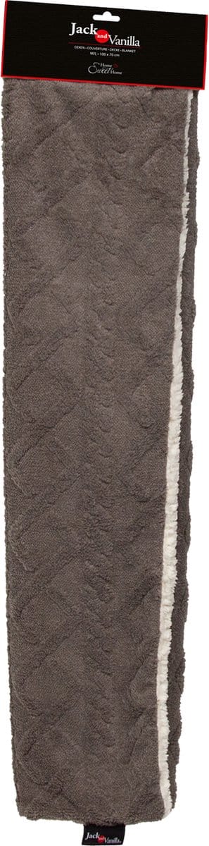 Jack And Vanilla - Dekens - Jv Fuzz Deken Taupe-m/l 100x70cm Fuzbl1830 - 227402