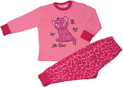 Fun2Wear - Pyjama Little Rebel - Roze - Maat 74 - Meisjes
