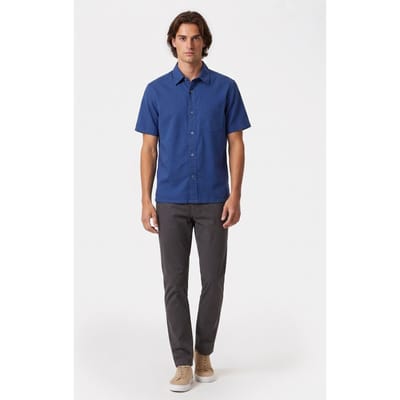 ARKET Blade Airy Oxford Ss Blue Größe: 52 Short | Casual hemden Outlet | Herren | Blau