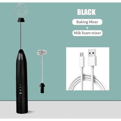 Elektrische Melkopschuimer Draadloze Koffieklop Garde Handheld Eierklopper Cappuccino Schuim Roerder USB Draagbare Keukengereedschap Opschuimer
