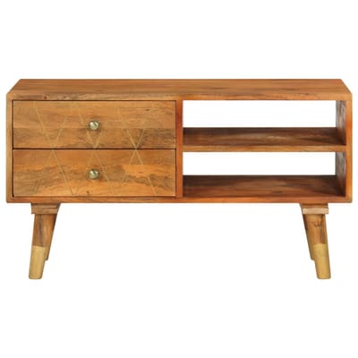 vidaXL - Tv-meubel - 85x35x47 - cm - massief - mangohout