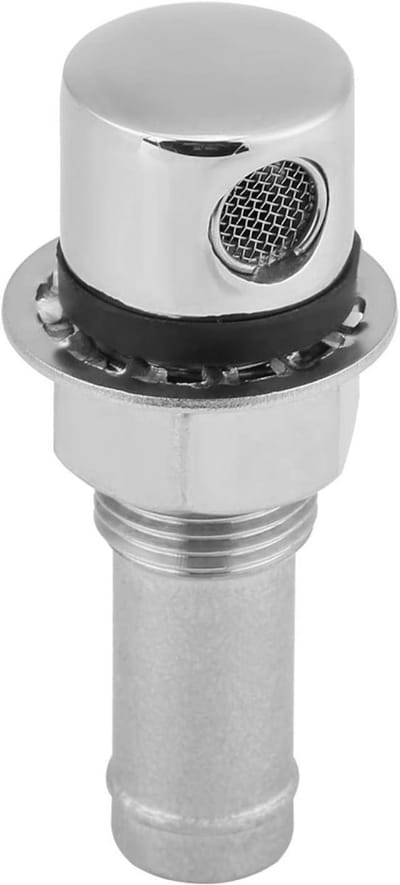Brandstof Tank Vent - Boot Ventilatie - Vocht Reguleren - 316 Roestvrij Staal - 7.6 x 3.3 cm - Zilver
