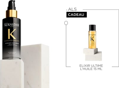 Kérastase Chronologiste Overnight Youth Serum - Verjongende Nachtbehandeling + Cadeau - Overnight Youth Serum 90ml + Elixir Ultime Haarolie 15ml Cadeau
