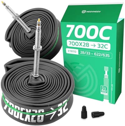 Binnenband 700 (28 inch) - Geschikt voor 28-622, 30-622 en 32-622 - Presta-ventiel 60 mm - Set van 2