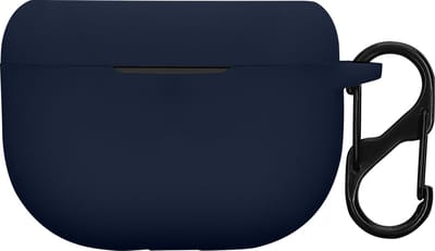kwmobile cover voor oordopjes case - geschikt voor Jabra Elite 8 Active - Trendy beschermhoes draadloze oordopjes in donkerblauw
