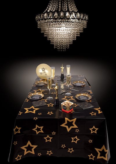 Boland - PE tafelkleed Stars - Glitter & Glamour - Glamour - Feestversiering - Themafeest