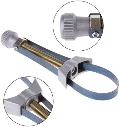 Han-Bar® Oliefiltersleutel met Metalen Spanband – Professioneel, Krachtig & Universeel 20 cm