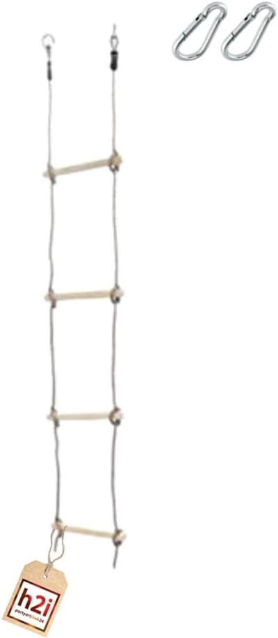 Houten Klimtouwladder voor Kinderen - Verschillende Hoogtes - Binnen en Buiten Spelen