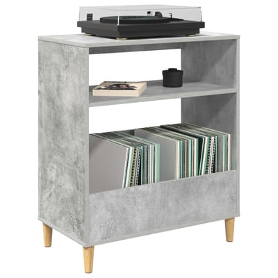 vidaXL - Platen - speler - standaard - Betongrijs - 71 - x - 39,5 - x - 83 - cm