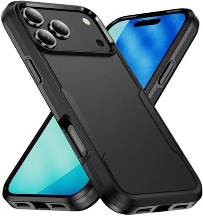 Back Cover Geschikt voor Apple iPhone 17 Pro | Rugged Hoesje | Beschermhoes | Schokbestendige Hardcase | Shockproof | Tegen Vallen | Zwart
