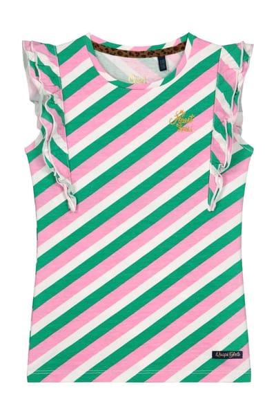Quapi T-shirt Anita light pink diagonaal - maat 98/104