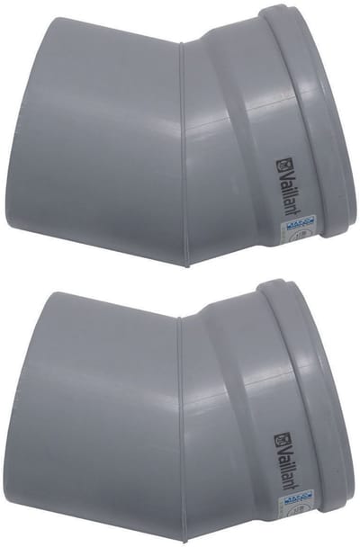 Vaillant Bocht 30 graden (2 st.) voor starre rookgasafvoer DN 130, PP, 0020042767