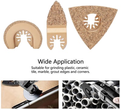 Dailygoods- Zaagbladen Set 6 Stuks - Oscillerende Gereedschapsmessen - Multitool Zaagbladen - Houtbewerkingsbenodigdheden - Duurzaam Materiaal - Brede Toepassing - Multitoolbladen