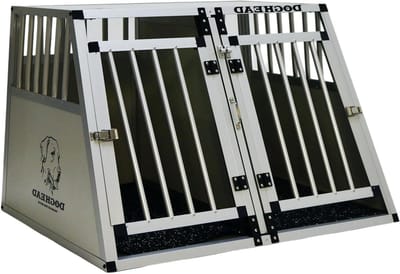 Hondentransportbox Comfort - Reisbox Hond - Veilig Vervoer - Aluminium Constructie - 95 x 75 x 63 cm - Zwart