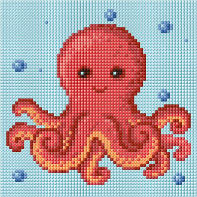 Borduurpakket met Kanvas en Borduurzijde (15x15cm)