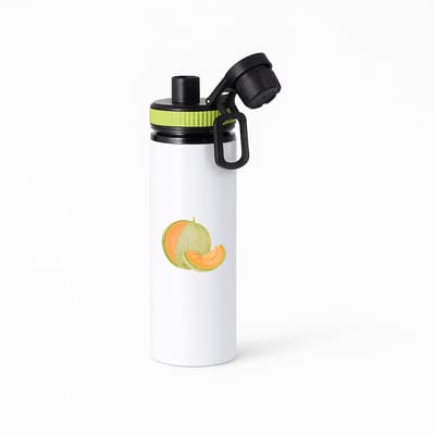 Hacebo® - Galia meloen waterfles met draaidop groen - Fruitschaal - Fruit liefhebbers - Zomerfruit - gezond eten - vrucht - water fles - 850ML