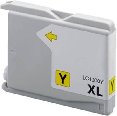 LC-1000 XL Geel - Huismerk inktcartrigde compatible met Brother DCP 130C \ DCP 330C \ DCP 350C \ DCP 357C \ DCP 540CN \ DCP 560CN \ DCP 750CW \ DCP 770CW \ MFC 240C \ MFC 3360C \ MFC 440CN \ MFC 465CN \ MFC 5460CN \ MFC 5860CN \ MFC 660CN