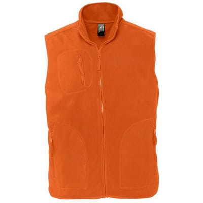 SOLS Volwassen uniseks fleece vest van Noorwegen (Oranje)
