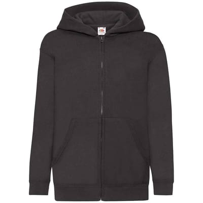 Fruit of the Loom Kinderen/Kinderkapjes Sweatshirt (Zwart)